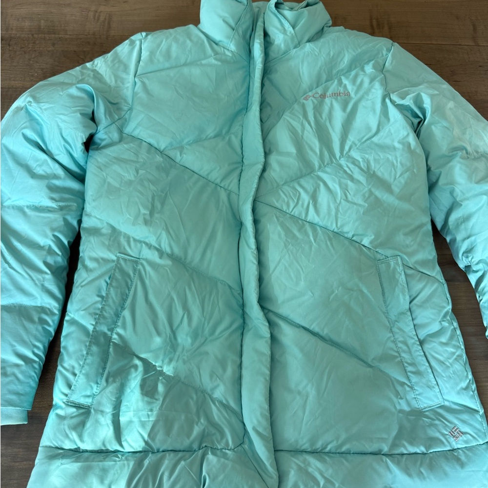 Columbia Girls Light Blue Puffer Jacket